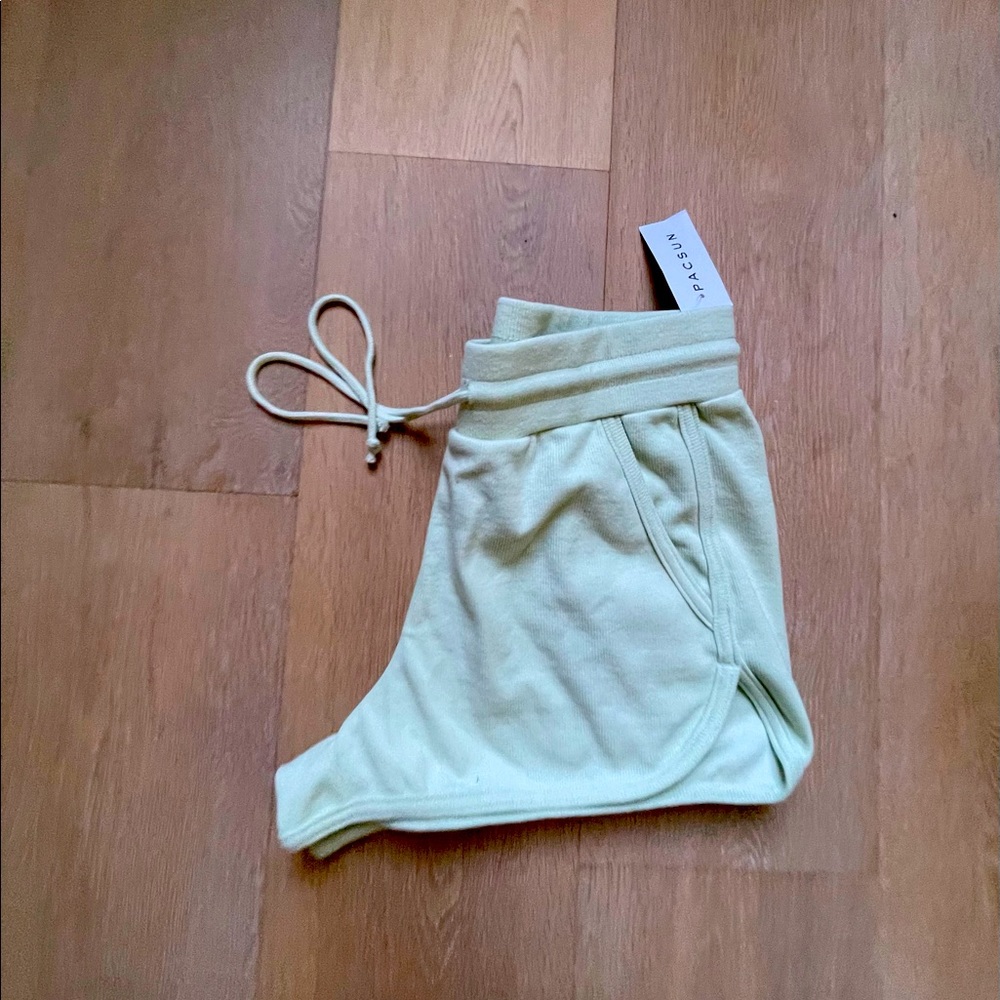 PacSun sage green shorts